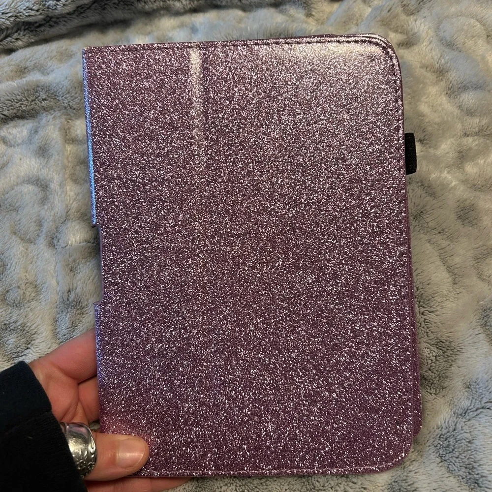 Kindle fire with cover case.